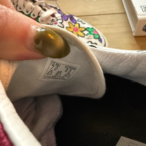 Vans Era Platform Glitter Daisies 'Rainbow True White' - Picture 4 of 4